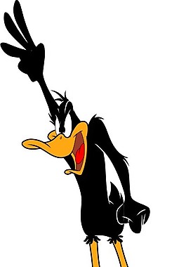 印花矢量图 卡通动物 鸭子 达菲鸭 可爱卡通 免费素材