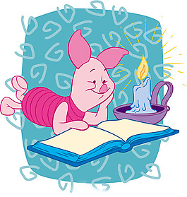 印花矢量图 动物 小猪 Piglet 可爱卡通 免费素材