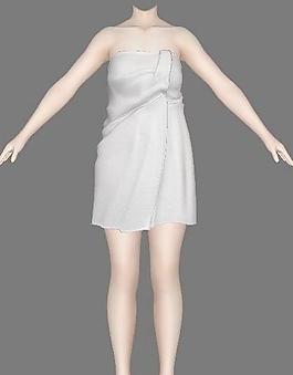 （真实女友.リアル彼女）浴巾 女人体