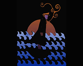 位图 宝石蓝色 棕色 紫色 彩色 免费素材