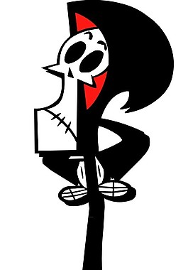 印花矢量图 骷髅头 黑白色 朋克风格 免费素材