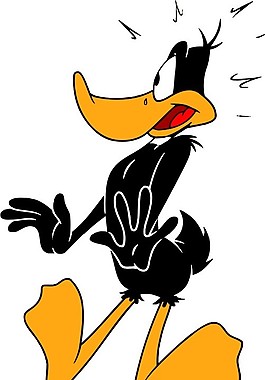 印花矢量图 卡通动物 鸭子 达菲鸭 可爱卡通 免费素材