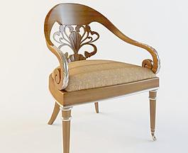 armchair gong 古典木椅