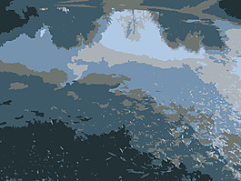 父母的池塘和反射