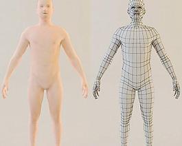 LOWPOLY MALE BODY 男人体 低模