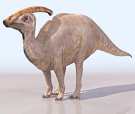 dinosaur 副龙栉龙 鸡冠龙 副栉龙 似棘龙 高模