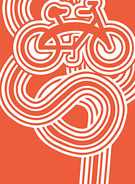 位图 图案概括 交通 自行车 色彩 免费素材