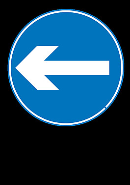 路标左转