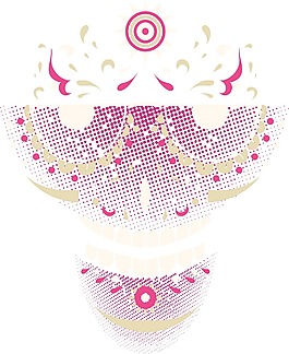 有趣的糖头骨矢量T恤设计