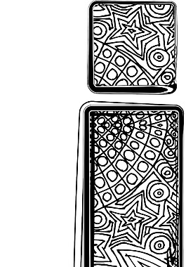 衬线字体的矢量插图