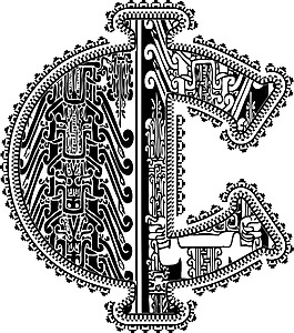 分符号与古代绘画插画矢量