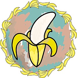 矢量插画的香蕉