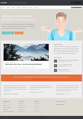 网页设计html5网站模板