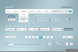 网页设计元素PSD素材