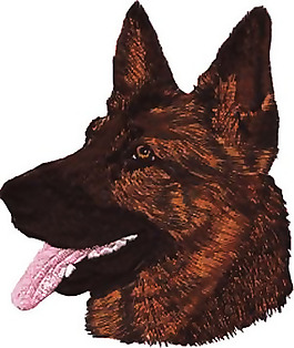 绣花 动物 狗 色彩 狼狗 免费素材