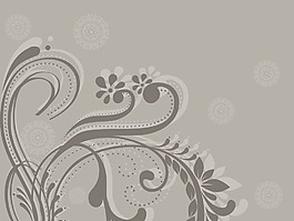 摘要背景与花卉图案