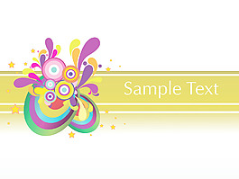 摘要彩色样本文本背景