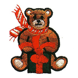 绣花 小熊 礼物 围巾 棕色 免费素材