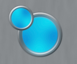 深蓝色的按钮形状的背景