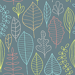 树叶主题无缝模式