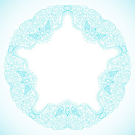 观赏圆形花边帧背景为庆祝活动