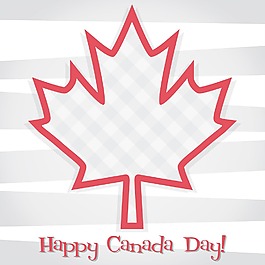 加拿大国庆节快乐卡矢量格式