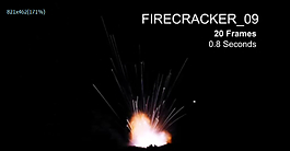 爆炸火花四射