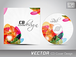 CD封面展示设计模板复制的空间和抽象的影响