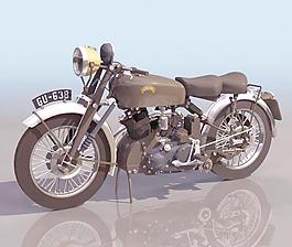 摩托车 Vincent Black Shadow Motorcycle British WWII