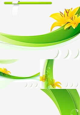 气泡装饰花卉矢量图