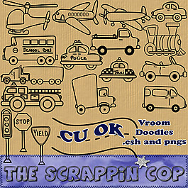 交通工具PS笔刷