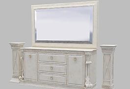 commode mirror stand 电视柜 柜子