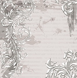 画花卉背景矢量插画