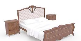 bed ital 古典床 床头柜