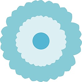 彩色矢量花