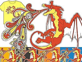 位图 动物 龙 色彩 彩色 免费素材