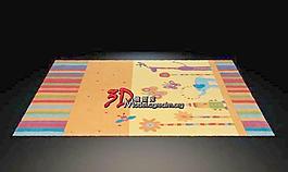 Carpets 绒毛地毯 方形地毯 动漫卡通纹理地毯 020