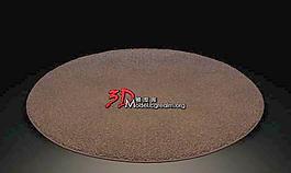 Carpets 绒毛地毯 圆形地毯 咖啡色地毯 09