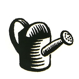 绣花 洒水壶 色彩 黑白色 家纺 免费素材