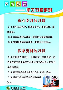 养成教育系列之学习习惯系列图片