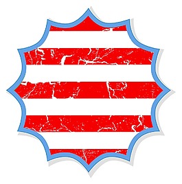 垃圾贴第四七月独立日矢量设计