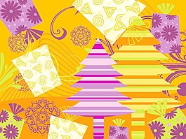 圣诞节插画壁纸