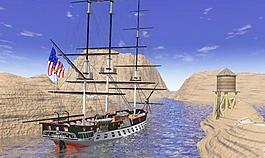 峡谷战舰caravel in the canyion