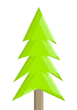 摘要绿色的圣诞树