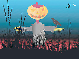 万圣节南瓜场上