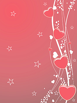 矢量浪漫的背景