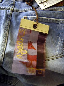 吊牌 英文 动物 红色 红色 免费素材