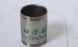 钛笔筒 笔筒 钛工艺图片