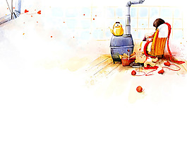 位图 人物 卡通人物 色彩 橙色 免费素材