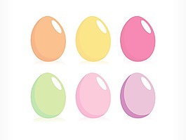 白色背景的鸡蛋